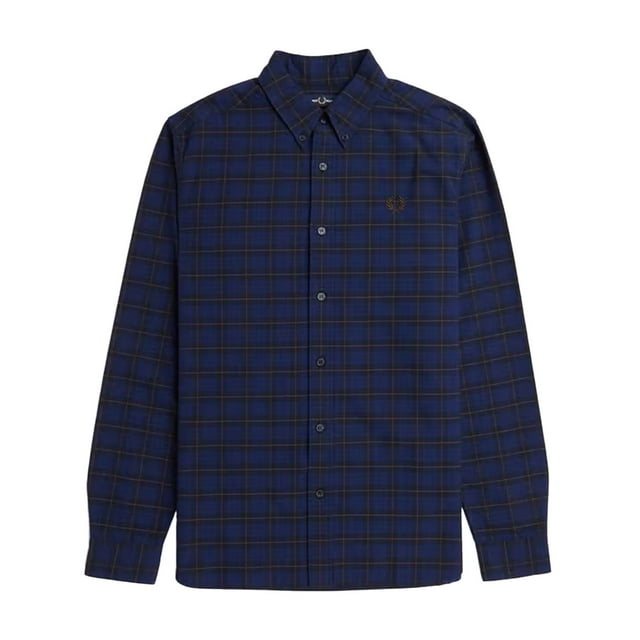 Fred Perry Mens Tartan Long-Sleeved Shirt