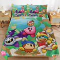 thumbnail image 2 of Kirby's Return to Dream Land 3 Pieces Bedding Set Soft Comforter Sets Decoration Bedroom Gift With 1 Duvet Cover 2 Pillowcases Pillowcases, 2 of 7