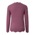 thumbnail image 4 of YUNAFFT Women's Fashion Sweater Clearance, Women's Fashion Casual Long Sleeve Stripe V-neck Knitted Sweater Tops, 4 of 9