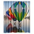 thumbnail image 1 of ABPHQTO Globos aerostáticos de colores volando en el cielo Cortina de ducha Cortina de ducha impermeable 150x180 cm, 1 of 2