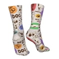 thumbnail image 7 of Salouo Dog Doing Yoga Pattern Fun Novelty Crew Socks,Casual Athletic Socks Neutral Socks, 7 of 7
