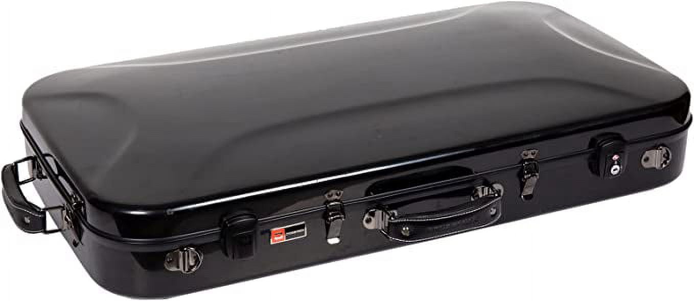 Crossrock Double Fiberglass Hard Case fits 15-16.5 in. Viola & 4/4 Violin