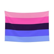 LGBTQ Omnisexual Pride Tapestry Banner Backdrop Flag Party Photography Background Wall Decor One Size