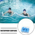 thumbnail image 5 of Yucurem Soft Swimming Earplugs, Waterproof Silicone Diving Supplies, Portable Earplugs for Shower and Swimming (Blue), 5 of 8