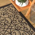 thumbnail image 4 of Alfombra Jonathan Y Madrid vintage con filigrana negra y caqui, 120 cm, 4 of 7