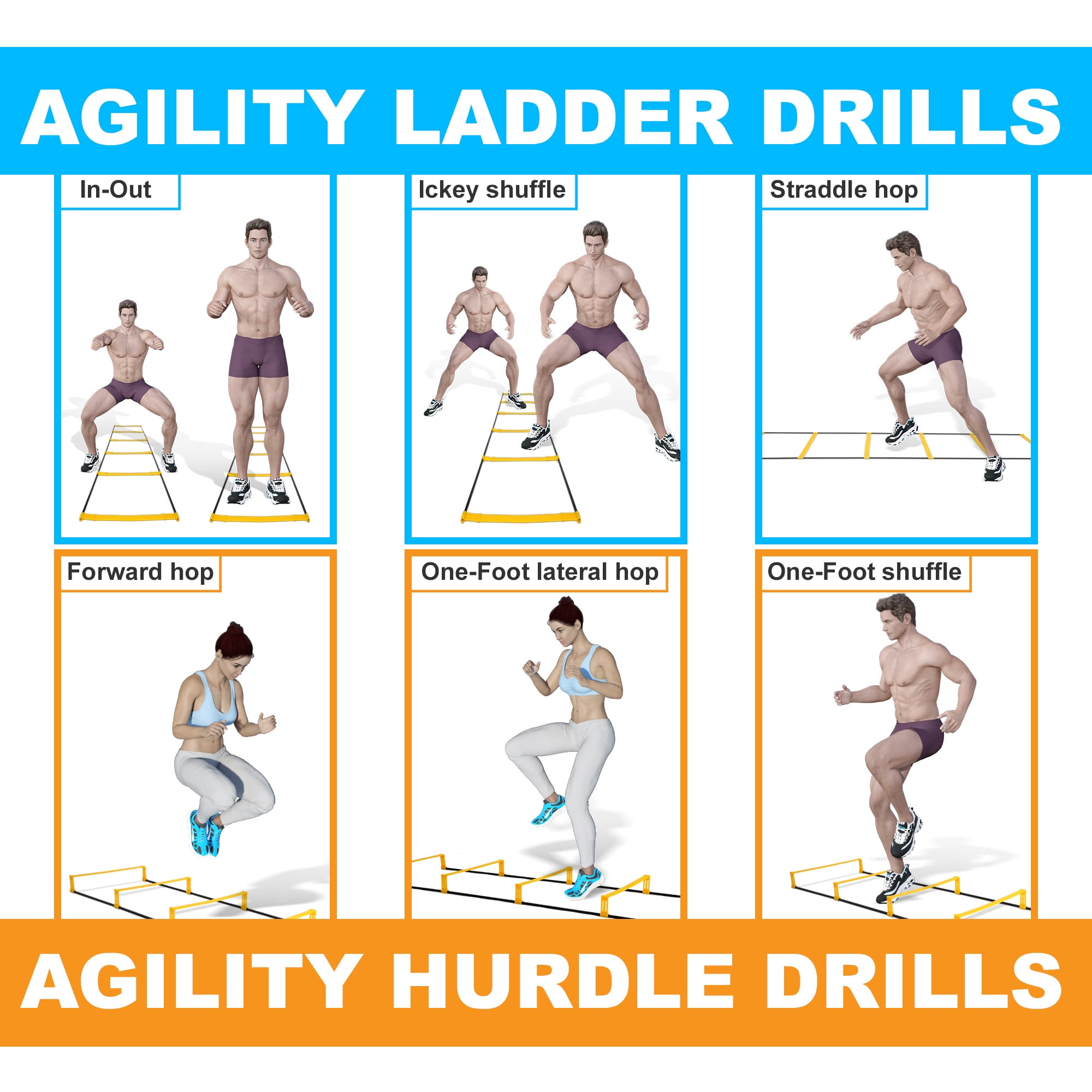 Agility ladder exercises