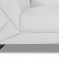 thumbnail image 6 of 89" White and Chrome Genuine Leather Standard Sofa, 6 of 10