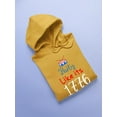 thumbnail image 3 of Party Like Its 1776 Hoodie Men -Image by Shutterstock, Male Small, 3 of 4