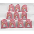 thumbnail image 5 of Darling Souvenir Pink Unicorn Birthday Party SuppliesÂ&nbsp;Drawstring PouchesÂ&nbsp;Favor Bags 15 Pieces, 5 of 5