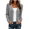 thumbnail image 2 of Hilenly Cardigan Sweaters for Women Lightweight Open Front Cardigan Long Sleeve V Neck Button Down Casual Knit Sweater, 2 of 7