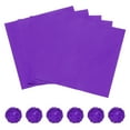 thumbnail image 1 of Uxcell 100 Pcs 6 x 6 Inch Square Aluminum Foil Candy Wrappers, Purple, 1 of 6