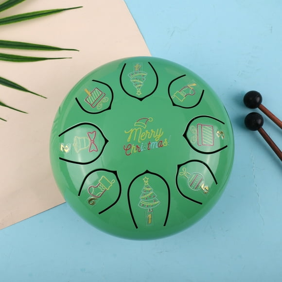 EGNMCR Empty Drum 6 Inch 8 Tone High Tone Drum Lotus Drum Steel Tongue Drum Percussion Instrument Hollow Drum Birthday Gifts for Kids