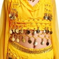 thumbnail image 5 of Wxolcjlv Girls Ethnic Outfits Kids Belly Dance Sequins Camisole Skirts 4Pc Set, Sizes 2-13, 5 of 6