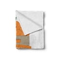 thumbnail image 2 of Peach Soft Flannel Fleece Blanket, Cartoon Illustration of Ripe Fruits in a Box with Fresh Peaches Lettering, Cozy Plush for Indoor and Outdoor Use, 50" x 60", Apricot Dusk and White, by Ambesonne, 2 of 6
