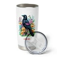 thumbnail image 4 of Personalized Crow Bird Tumbler 20oz with Straw and Handle - Double Wall Stainless Steel Coffee Cup - Gift for Birdwatchers, Women - Add Custom Name 2ucNDm, 4 of 6