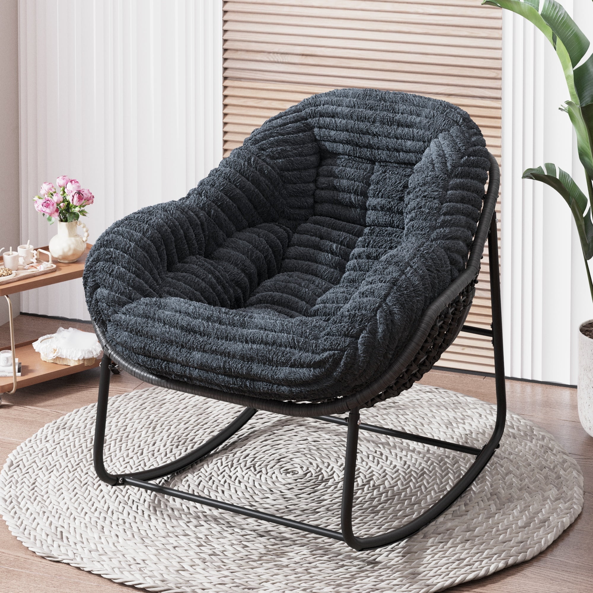 Oakland Living Mississippi Cast Aluminum Rocking Chair