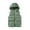 Army Green, variant on comerut Women Hooded Vest Detachable Hat Zipper Pockets Solid Color Thicken Cardigan Keep Warm Casual Style Sleeveless Jacket Autumn Winter Clothing for Outdoor