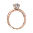 thumbnail image 2 of 1/2 Carat Prong Set Diamond Engagement Ring Band in 14K Rose Gold (Ring Size 10.25), 2 of 4