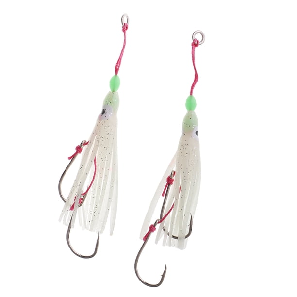 Señuelos de Pulpo Que Briln en Faldas de Señuelos Suaves para Curricán agua Luminoso 6cm DYNWAVEMX Faldas de calamar suave