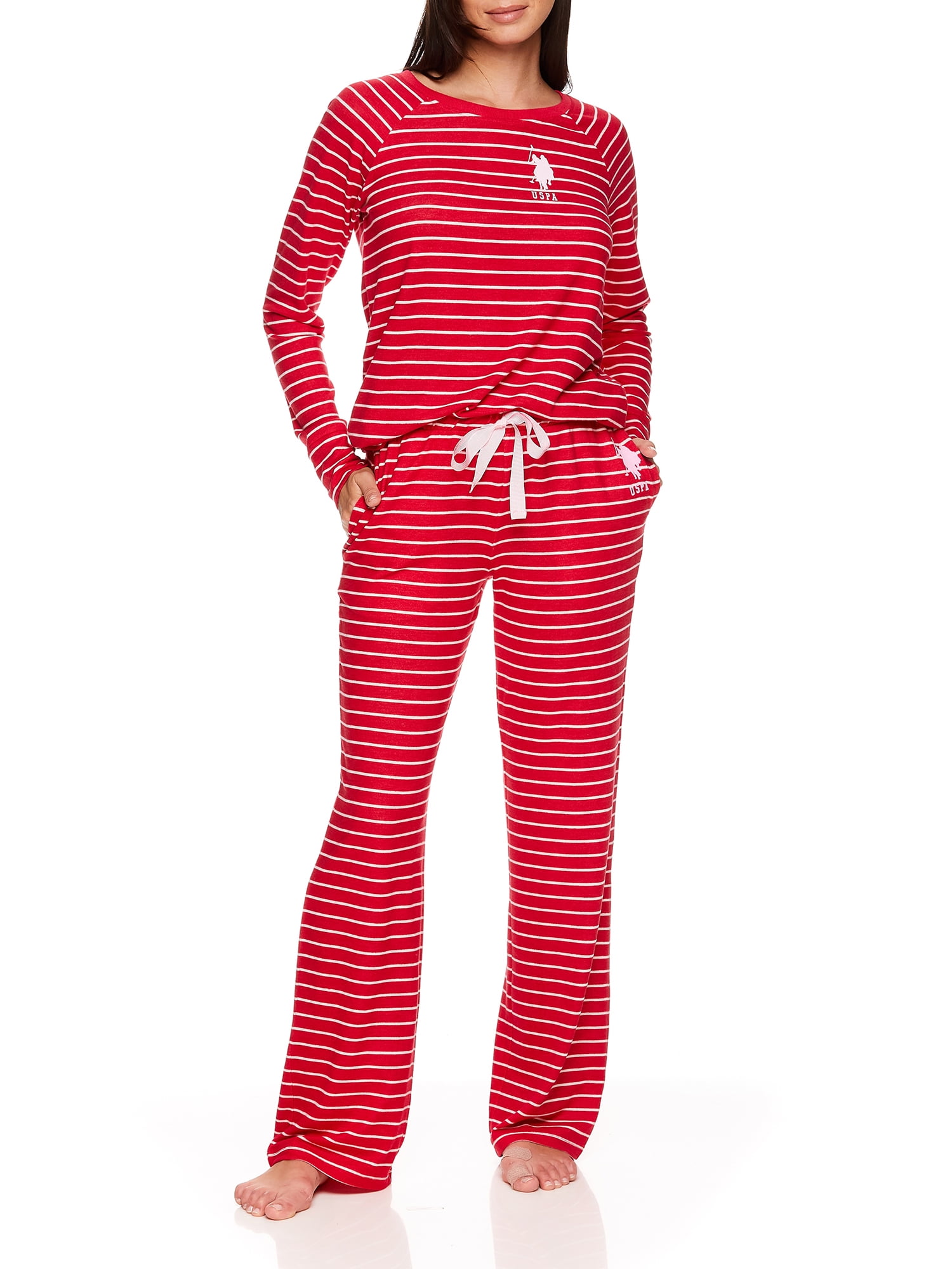 Womens Super Soft Casual Lounge/Sleepwear Long Pajama Pant Polo Assn U.S