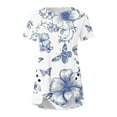 thumbnail image 5 of Blouse Décontractée à Col Rond pour Femmes, Boutons Imprimés, Manches Courtes, Chemise/blouse à Col Rond, Deals le Plus Chaud, 5 of 5