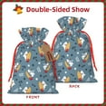 thumbnail image 2 of Fuzoiu Surf Shark Print Christmas Gift Bag,Burlap Gift Bag with Drawstring Closure & Hang Tag,Perfect for Holidays, Birthdays, and Special Occasions-Small, 2 of 7