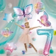 thumbnail image 3 of Decoraciones de cumpleaños con forma de mariposa, globos para niñas de 7 años, 3 of 7