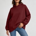 thumbnail image 5 of Hilenly Oversized Hoodies for Women Long Sleeve Pullover Hoodie Hooded Sweatshirts Comfort Travel Outfits, 5 of 10