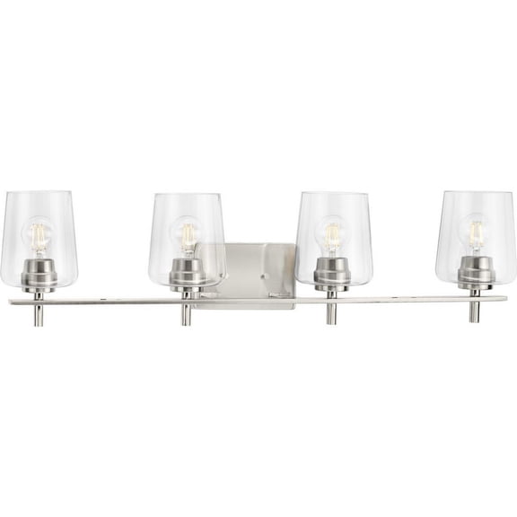P300363-009-Progress Lighting-Calais - 4 Light Bath Vanity In New Traditional Style-8.5 Inches Tall and 6.5 Inches Wide-Brushed Nickel Finish