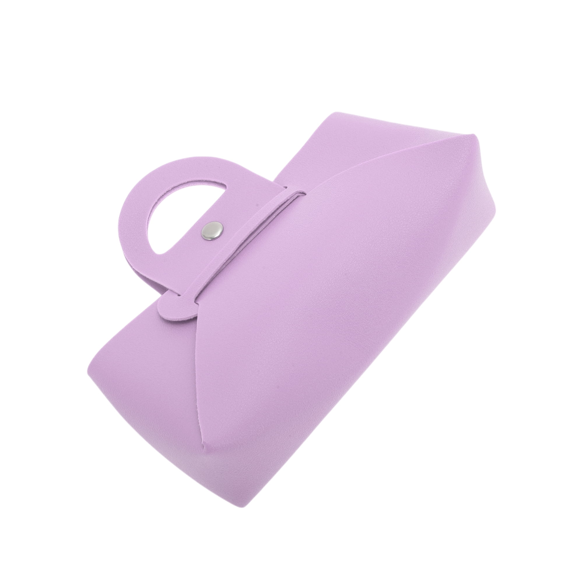 Unique Bargains Handheld Eyeglasses Bag Portable Eyeglasses Storage 1 Pc Purple