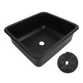 thumbnail image 2 of RV Sink, Stainless Steel Drop In Bar Sink Large Capacity Rectangular Topmount Hand Wash Basin Sink Small Single Bowl Sink with 1.6in Drain Hole for Caravan Boat, 2 of 7