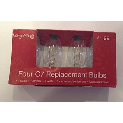 Merry Brite Four C7 Replacement Bulbs