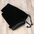 thumbnail image 5 of CIMAXIC 4 Pcs Black Flocked Cloth Watch Storage Bag Jewelry Pouches Drawstring Bags,8.27"X3.94"X0.12", 5 of 5
