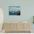 thumbnail image 2 of Stupell Industries Sailboat Fleet Afloat Ocean Water Distant Hills Painting Gallery Wrapped Canvas Print Wall Art, Design by Stephen Calcasola, 2 of 7