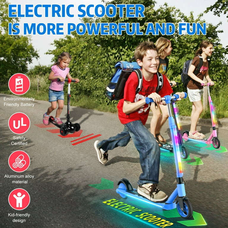 LIEAGLE Electric Scooter for Kids Ages 6-12 Lightweight and