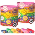 thumbnail image 1 of 24 pulseras de silicona Party Favors KELENO con forma de pata de perro para niños, 1 of 8