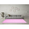 thumbnail image 3 of Ahgly Company Indoor Square Solid Pink Modern Area Rugs, 4' Square, 3 of 4