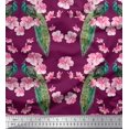thumbnail image 1 of Soimoi Modal Satin Fabric Floral & Peacock Bird Fabric Prints by Yard 42 Inch Wide, 1 of 1