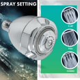 thumbnail image 4 of Niagara Conservation N2915C-V Earth Spa 3 Pulverizadores Con 1,5 Gpm De 2,7 Pulgadas. Cabezal De Ducha Fijo Ajustable Para Montaje En Pared Cromado | Rociador De Cabezal De Ducha Con Tecnología De Com, 4 of 5