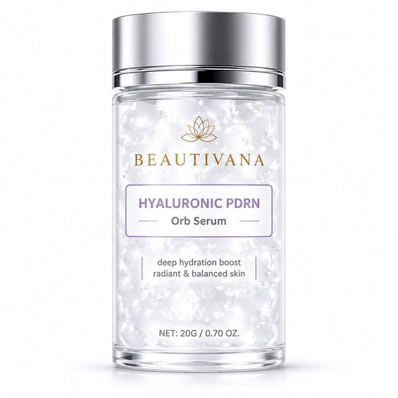 Beautivana Hyaluronic PDRN Hydrating Facial Serum, Lightweight Daily Skincare for Plump, Smooth and Radiant-Looking Skin