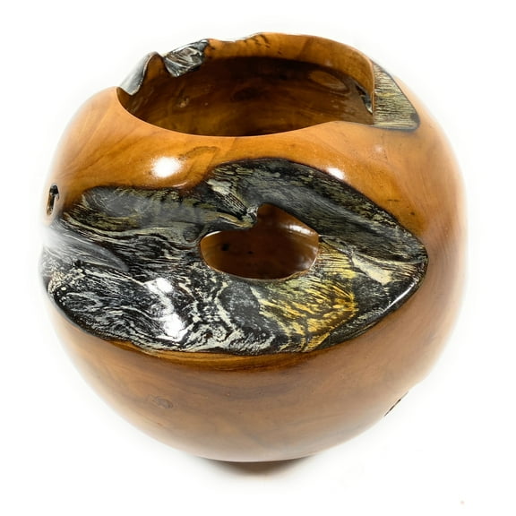 Teak Root Bowl Globe 12 inch X 12 inch X 10 inch - Centerpiece | #lpu506