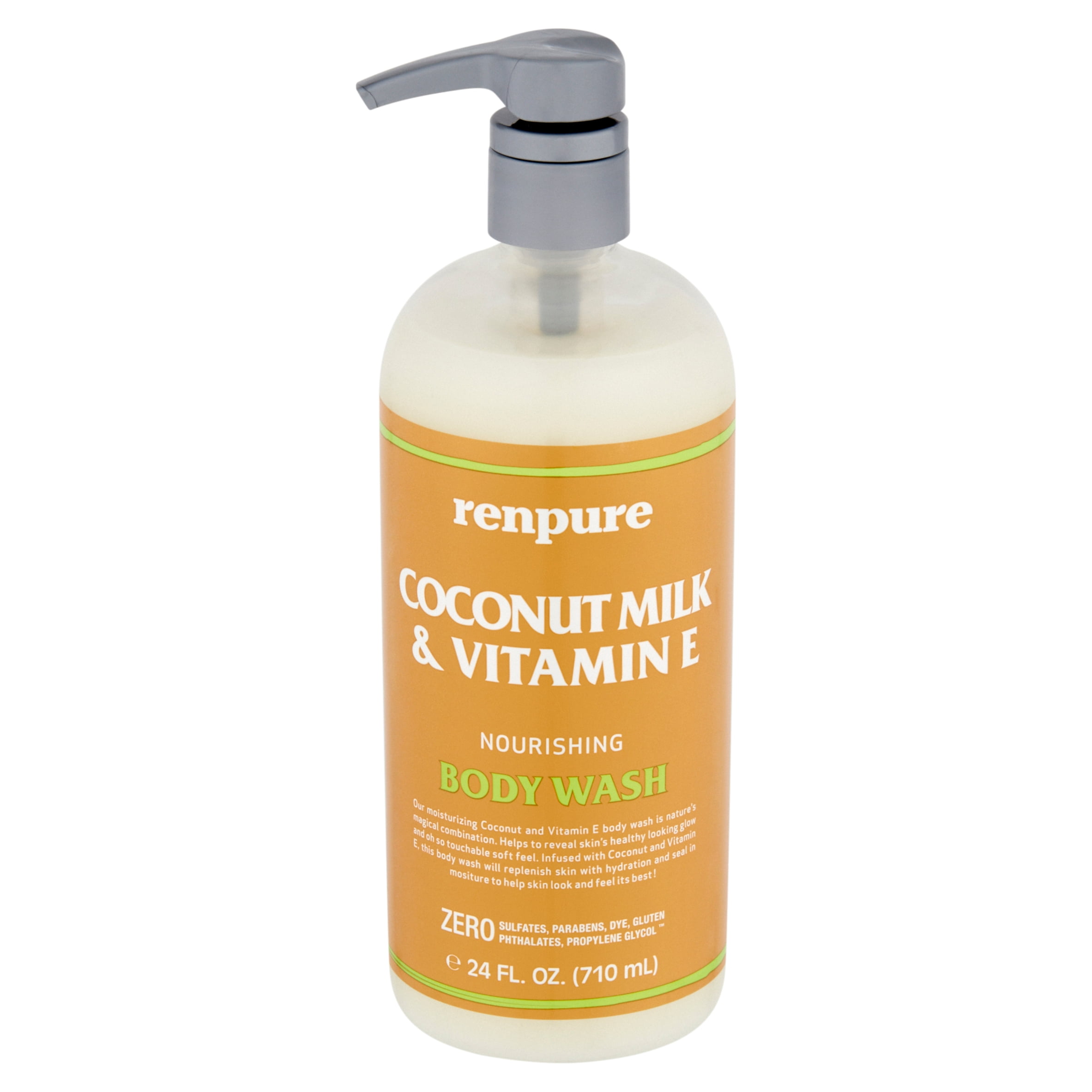 Renpure Coconut Milk & Vitamin E Nourishing Body Wash, 24 fl oz