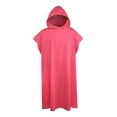 thumbnail image 2 of Poncho de microfibra para surf, con capucha, toalla de playa con capucha, toalla de natación para piscina Rojo, 2 of 8