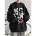 thumbnail image 3 of Sudadera con cuello redondo y letras góticas para hombre, ropa de moda de hip hop, ropa de calle de otoño Y2K, sudaderas con capucha de gran tamaño para hombre, 3 of 5