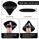 thumbnail image 3 of 12 Pieces Powder Puff Face Triangle Makeup Puff for Loose Powder Soft Body Cosmetic Foundation Sponge Mineral Powder Wet Dry Makeup Tool (Black), 3 of 4