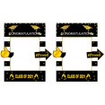 thumbnail image 1 of 2 Pcs Cadre Photo de Fête de Remise des Diplômes 2021, Cadre Selfie, Accessoire Photo Amusant (Couleur Assortie), 1 of 7