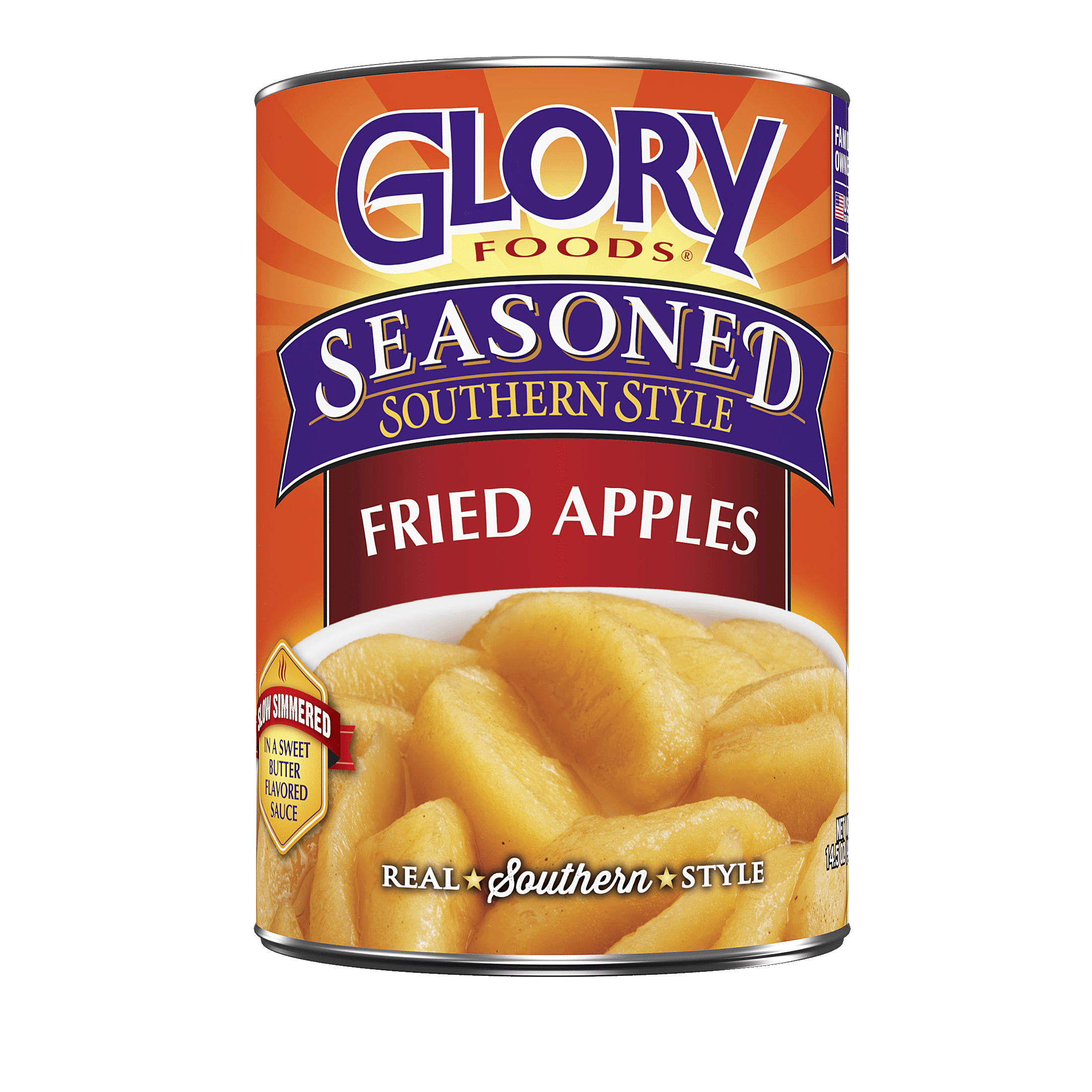 Glory Foods Canned Seasoned Fried Apples, 14.5 oz, Can