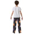 thumbnail image 4 of FORMRS Kids Pajama Pants with Pockets Size 6-8Y Boys Lounge Sleep Bottoms, Halloween Orange Ghosts, 4 of 8