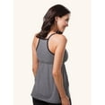 thumbnail image 2 of Leading Lady, Nursing Tank, Built in Nursing Bra, Racerback Cami, Nursing Clips, Breastfeeding or Pumping, Breathable Cotton (Women's), 2 of 4