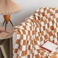 thumbnail image 5 of Throw Blanket Khaki Checkerboard Blanket,Single Layer Fleece Sofa Throw,Office Nap Blanket,Lightweight Washable Home Decor Gift Holiday Gifts, 5 of 6